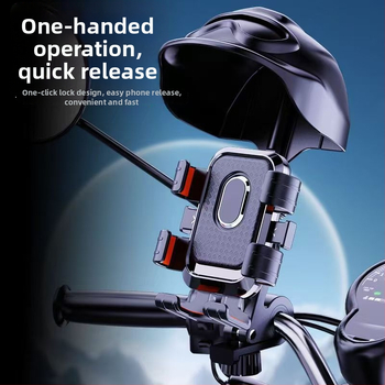 Velosipēda tālruņa turētājs un velosipēdu statīvs - pret vibrācijām, plastmasas, pielāgojams, vispārējai lietošanai