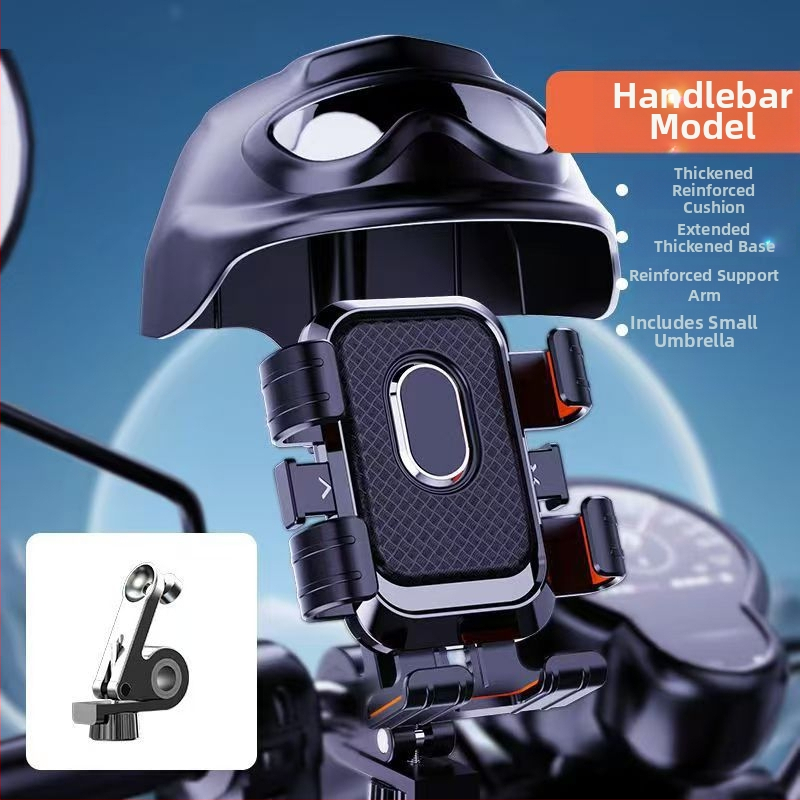 Velosipēda tālruņa turētājs un velosipēdu statīvs - pret vibrācijām, plastmasas, pielāgojams, vispārējai lietošanai