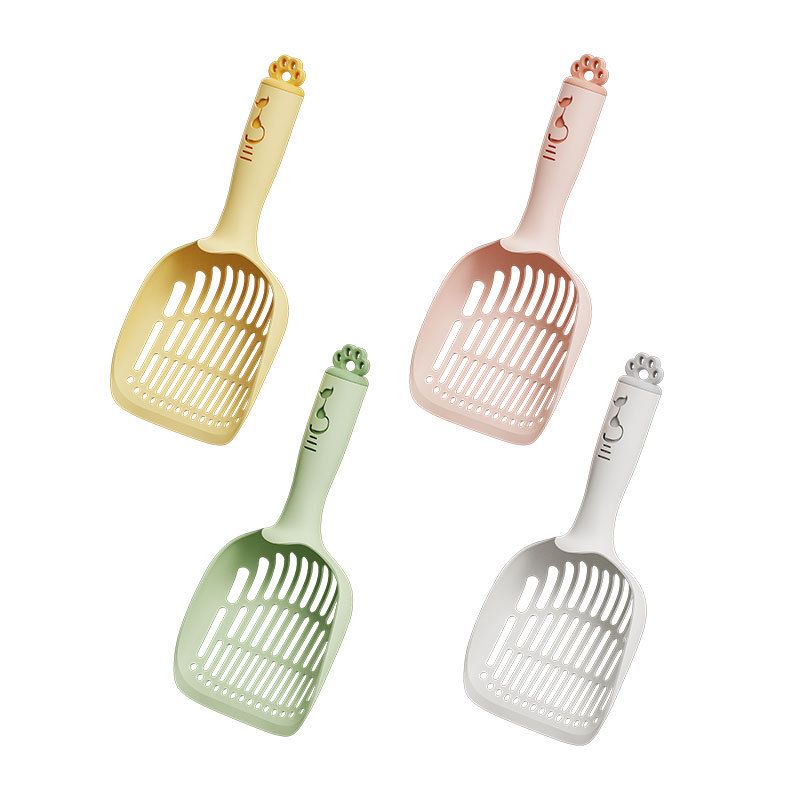 Κουτάλι απορριμμάτων γάτας με μακριά πλαστική λαβή — Υλικό PP, Μάρκα Pailide