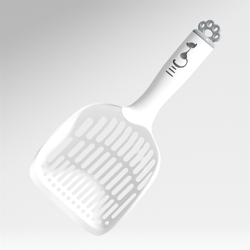 Κουτάλι απορριμμάτων γάτας με μακριά πλαστική λαβή — Υλικό PP, Μάρκα Pailide