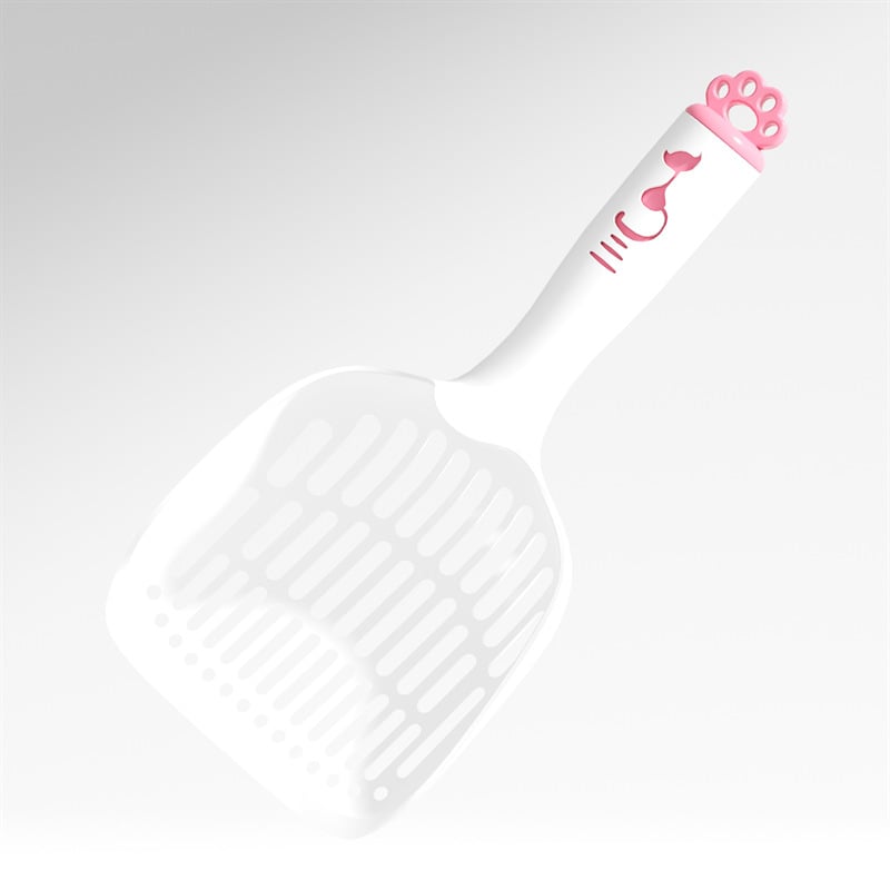 Κουτάλι απορριμμάτων γάτας με μακριά πλαστική λαβή — Υλικό PP, Μάρκα Pailide