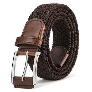 Unisex najlonski pojas, ručno pleten, s prstenom od legure i kopčom s iglom, širina 2-4 cm