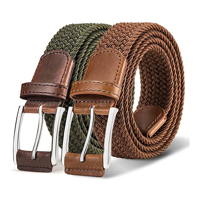 Unisex najlonski pojas, ručno pleten, s prstenom od legure i kopčom s iglom, širina 2-4 cm