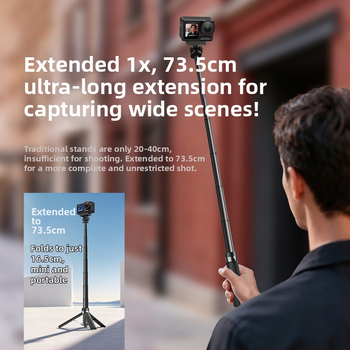 Käeshoitav Selfie Stick, L5pro standardversioon, universaalne DJI Action 6/54 Pro ja Shadow Stone GoPro jaoks, alumiiniumisulam, OEM/ODM logos