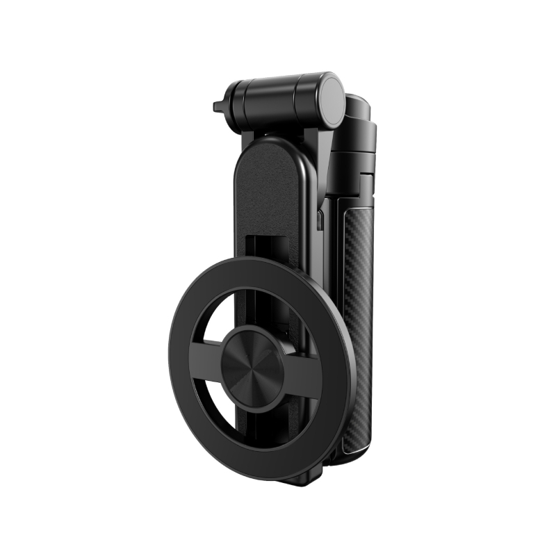 Bețișor pentru selfie 3-în-1 cu priză magnetică, telecomandă și Bluetooth, din ABS + aliaj de aluminiu