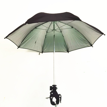 Tripod pentru selfie cu umbrelă de soare pentru streaming în exterior | țesătură poliester 210T, cadru din fier cu 8 brațe, UPF > 50