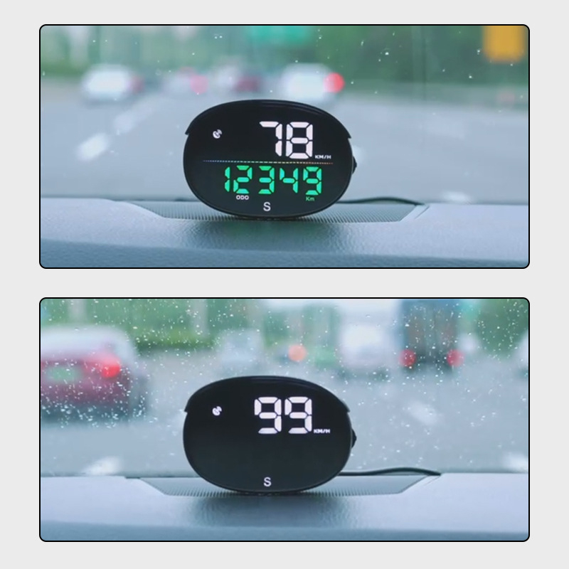 HUD zaslon za automobil s GPS-om, višenamjenski, visoka preciznost brzine; univerzalno za automobile, električna vozila i bicikle.