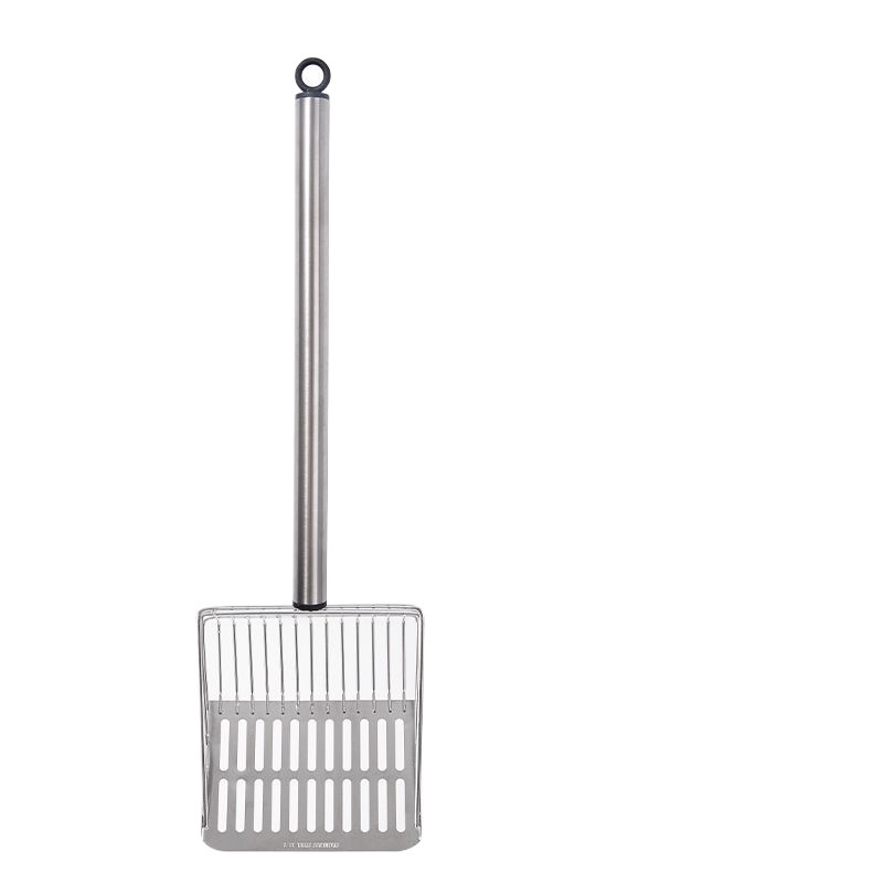 Κουτάλι σκουπίσματος γάτας με αποσπώμενο μακρύ χερούλι, πλαστικό, με λεπτές οπές