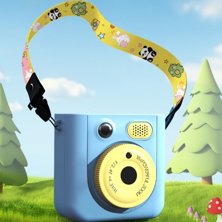 Cameră foto instant copii cu imprimare Abs-681 — video 1080p, ecran IPS HD de 2,4 inci, peste 40 MP fotografii, suport card de memorie