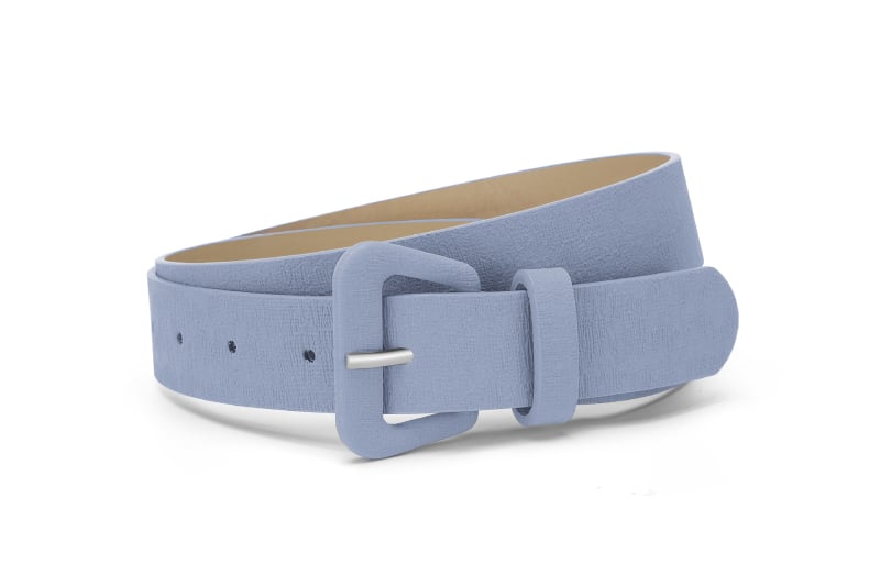 Moteriška PU odos diržas su lydinio sagtimi – paprastos, universalaus stiliaus; užsegimas sagtelės; plotis 2–4 cm