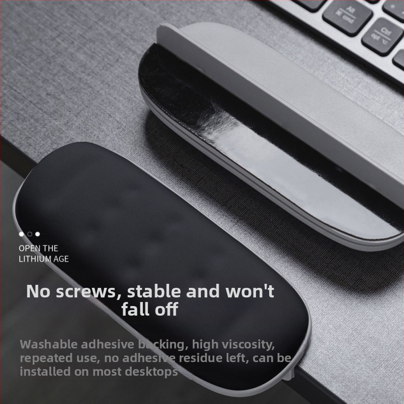 Daudzfunkcionāla galda paliktnis ar elko atbalstu un rotējošu plaukstas atbalstu, silikona anti-slīdējoša galda paliktnis birojam, tastatūras turētājs, modelis 4658769769