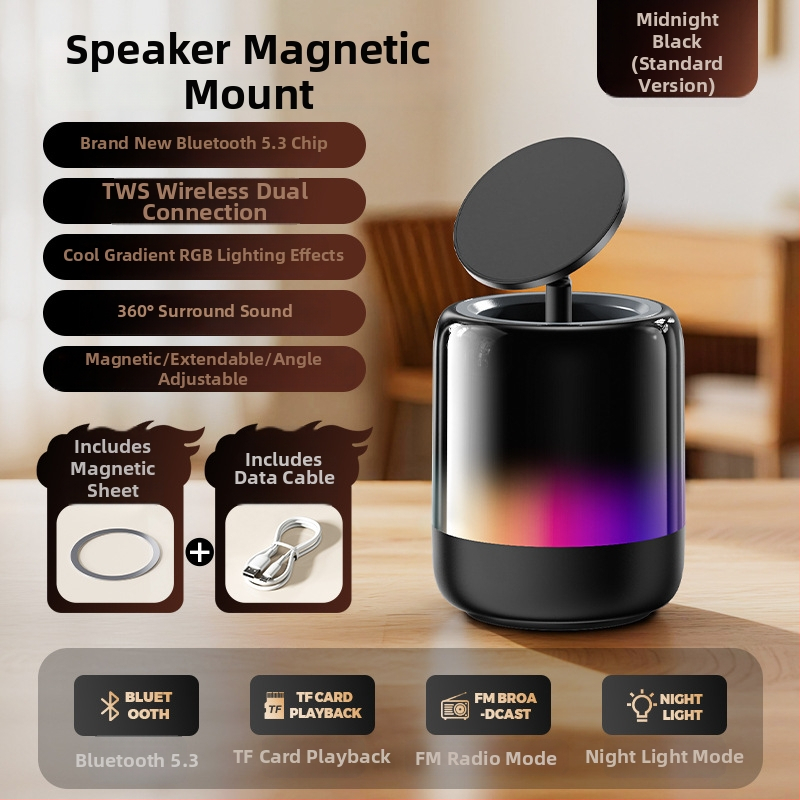 Stativ magnetic pentru dispozitive, ABS+PC+gel de silicon, scop general, personalizare disponibilă