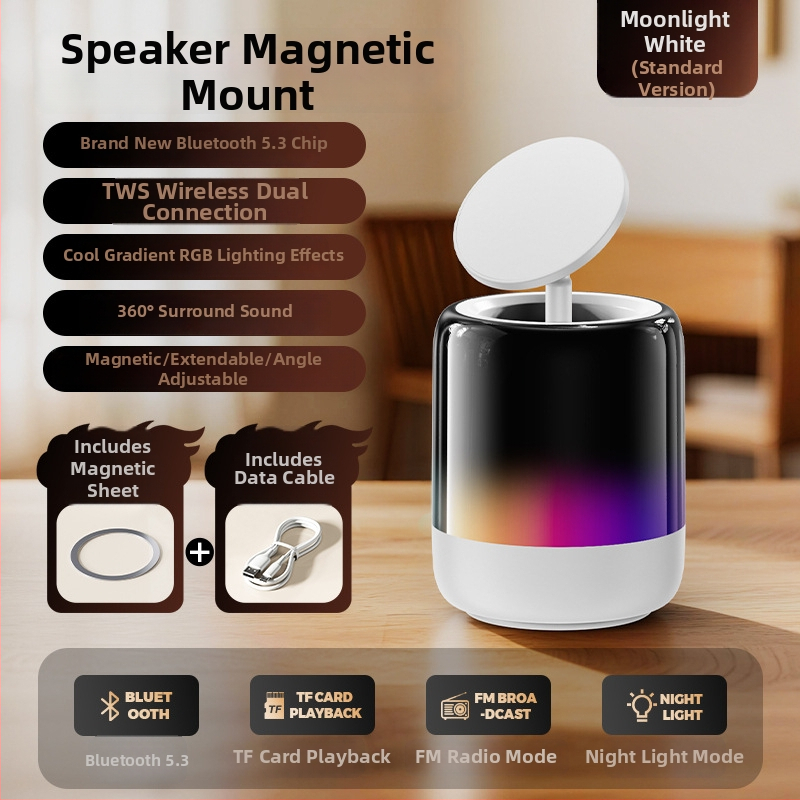 Stativ magnetic pentru dispozitive, ABS+PC+gel de silicon, scop general, personalizare disponibilă