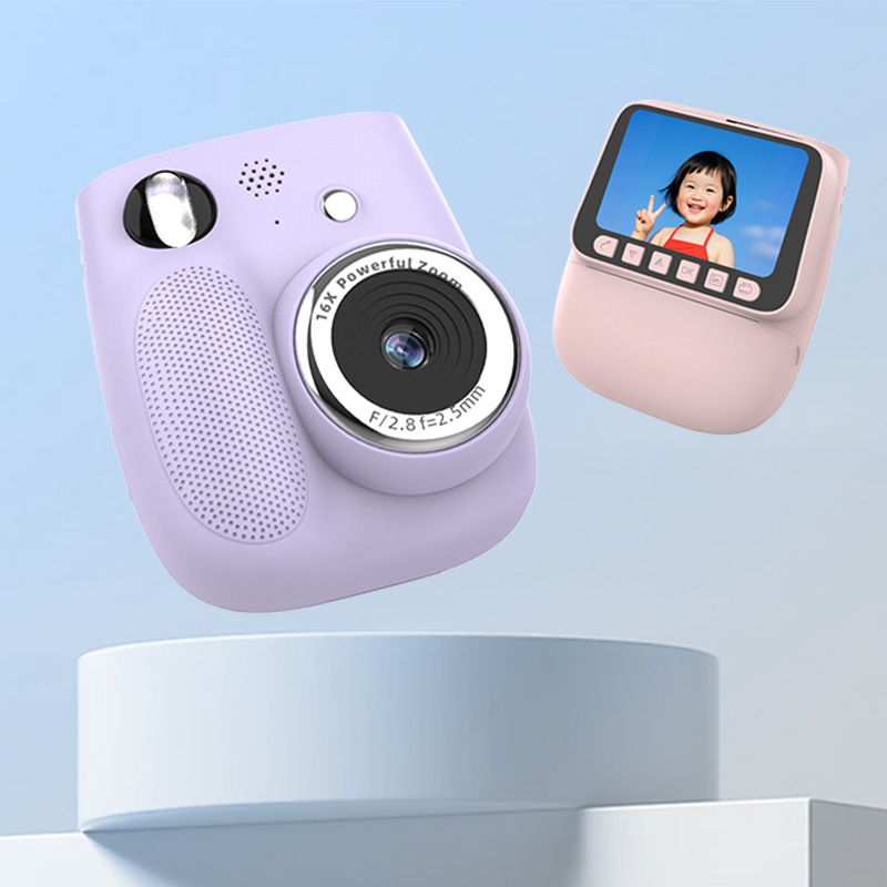 Vaikų skaitmeninė kamera su spausdinimu X3 - 2.4" LCD, 4800 taškų raiška, atminties kortelė, ABS korpusas