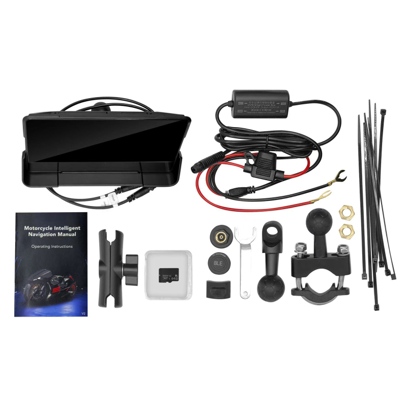 Motociklo priekinė ir galinė 2K vaizdo kamera su dvigubu įrašu, 160° matymo kampas, TF kortelė iki 256 GB, maitinimas 9–24V