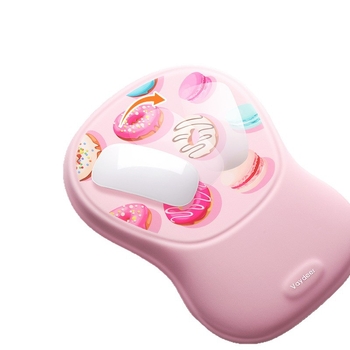 Pad de încheietură pentru mouse, din silicon, față dublă, antiaderent, rezistent la uzură, ușor de curățat - pentru birou