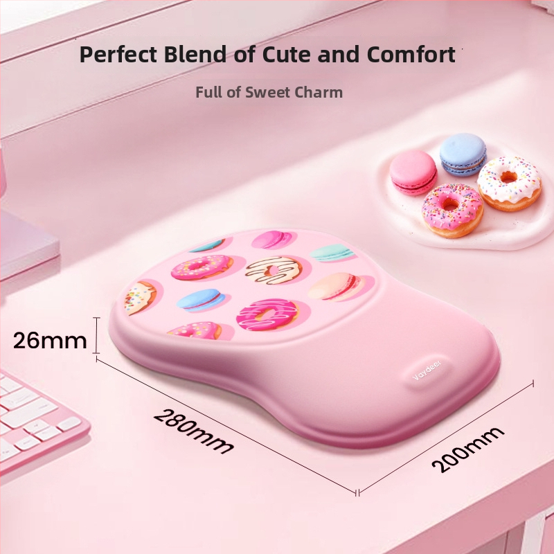 Silikona roku atbalsta paliktnis pelēm, divpusējs, pretslīdējošs, izturīgs pret nolietošanos, viegli tīrāms - biroja peles paliktnis