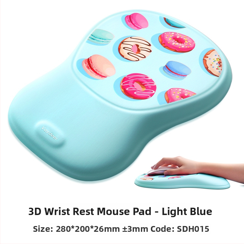 Silikona roku atbalsta paliktnis pelēm, divpusējs, pretslīdējošs, izturīgs pret nolietošanos, viegli tīrāms - biroja peles paliktnis