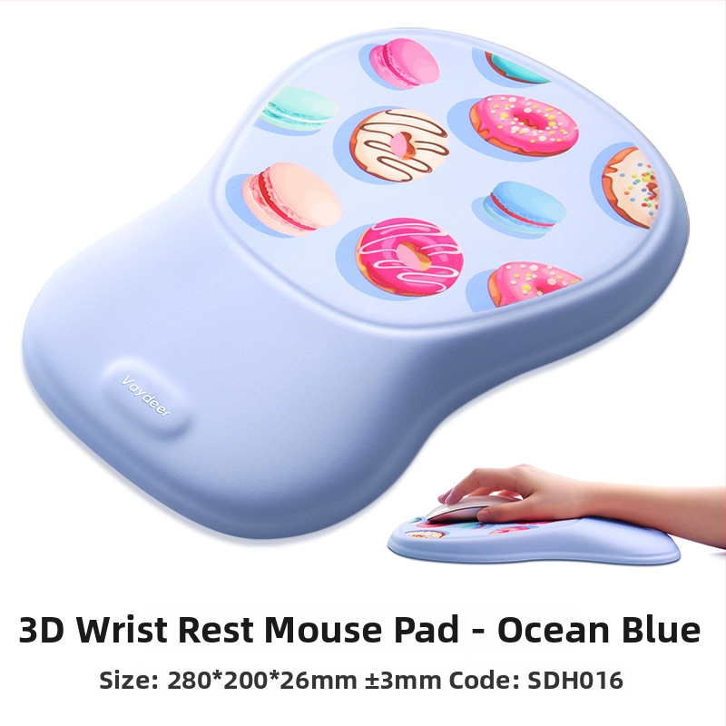 Silikona roku atbalsta paliktnis pelēm, divpusējs, pretslīdējošs, izturīgs pret nolietošanos, viegli tīrāms - biroja peles paliktnis