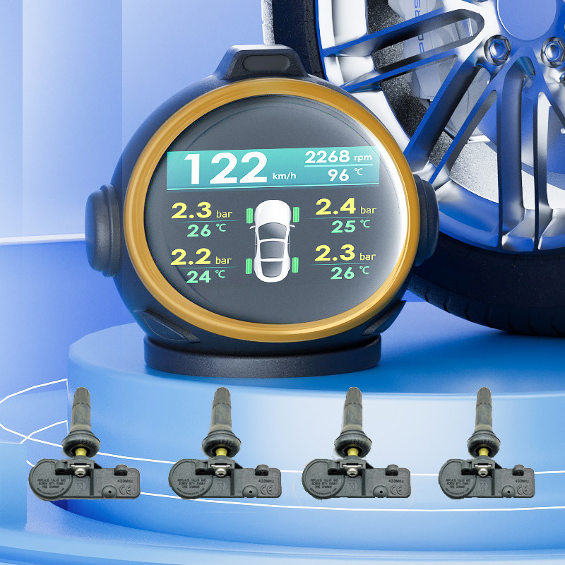 OBD LCD mjerač Iron Head Type II za vozila — LCD zaslon, napajanje preko OBD sučelja, kompatibilan s OBDII