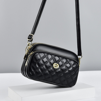 PU mala kvadratna crossbody torba - gradski minimalistički stil, zatvarač, unutarnja džep sa zatvaračem, podstava od poliestera i pamuka, jedna naramenica