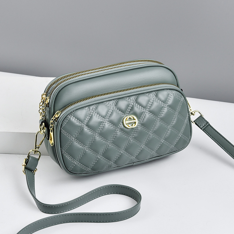 PU mala kvadratna crossbody torba - gradski minimalistički stil, zatvarač, unutarnja džep sa zatvaračem, podstava od poliestera i pamuka, jedna naramenica