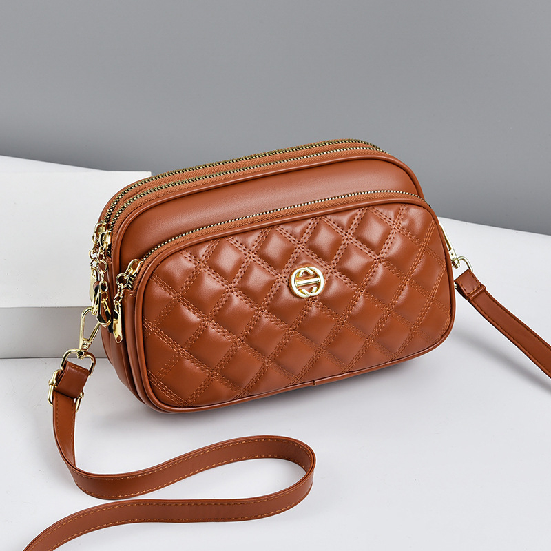 PU mala kvadratna crossbody torba - gradski minimalistički stil, zatvarač, unutarnja džep sa zatvaračem, podstava od poliestera i pamuka, jedna naramenica
