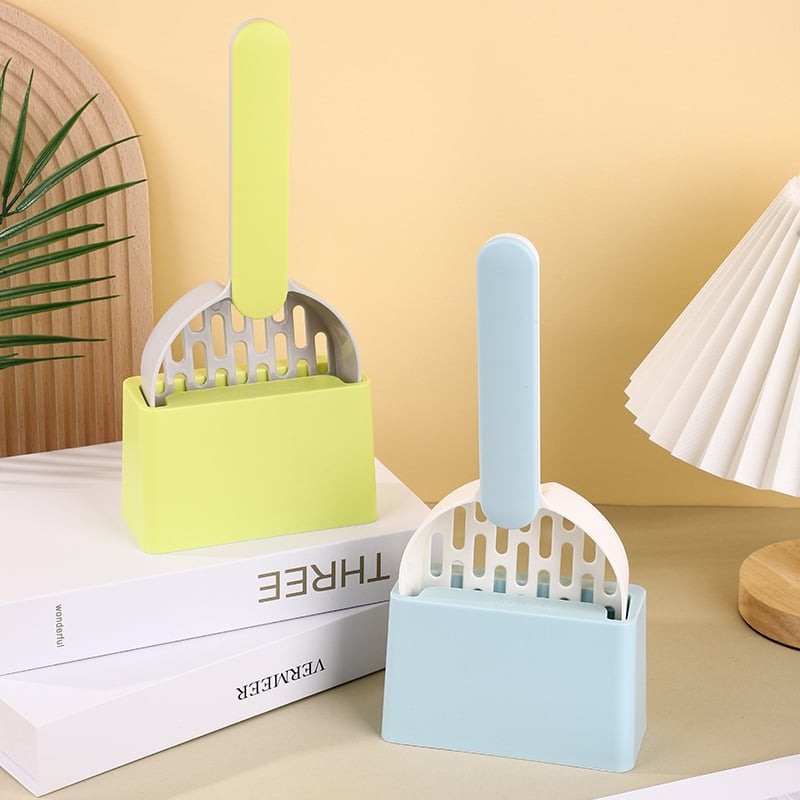 Lopată pentru nisip de pisică - plastic, design cu plasă, instrument de curățare pentru animale de companie