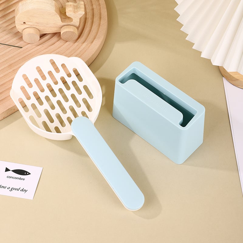 Lopată pentru nisip de pisică - plastic, design cu plasă, instrument de curățare pentru animale de companie