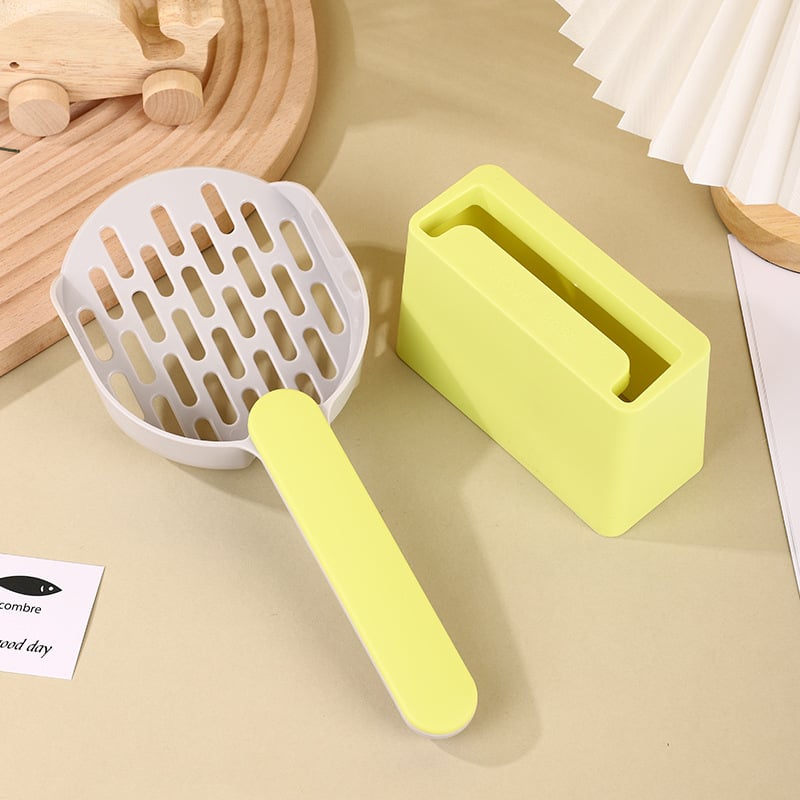 Lopată pentru nisip de pisică - plastic, design cu plasă, instrument de curățare pentru animale de companie