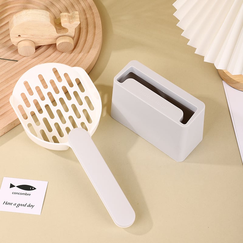 Lopată pentru nisip de pisică - plastic, design cu plasă, instrument de curățare pentru animale de companie