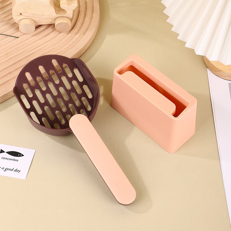 Lopată pentru nisip de pisică - plastic, design cu plasă, instrument de curățare pentru animale de companie