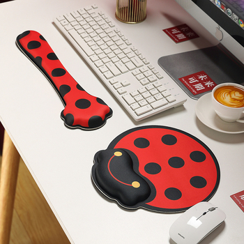 Padă de mouse cu sprijin la încheietură – desen cu fată cu dovleac, mic covoraș din cauciuc, imprimare prin transfer termic, personalizare