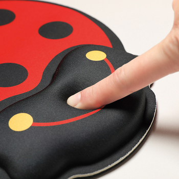 Padă de mouse cu sprijin la încheietură – desen cu fată cu dovleac, mic covoraș din cauciuc, imprimare prin transfer termic, personalizare