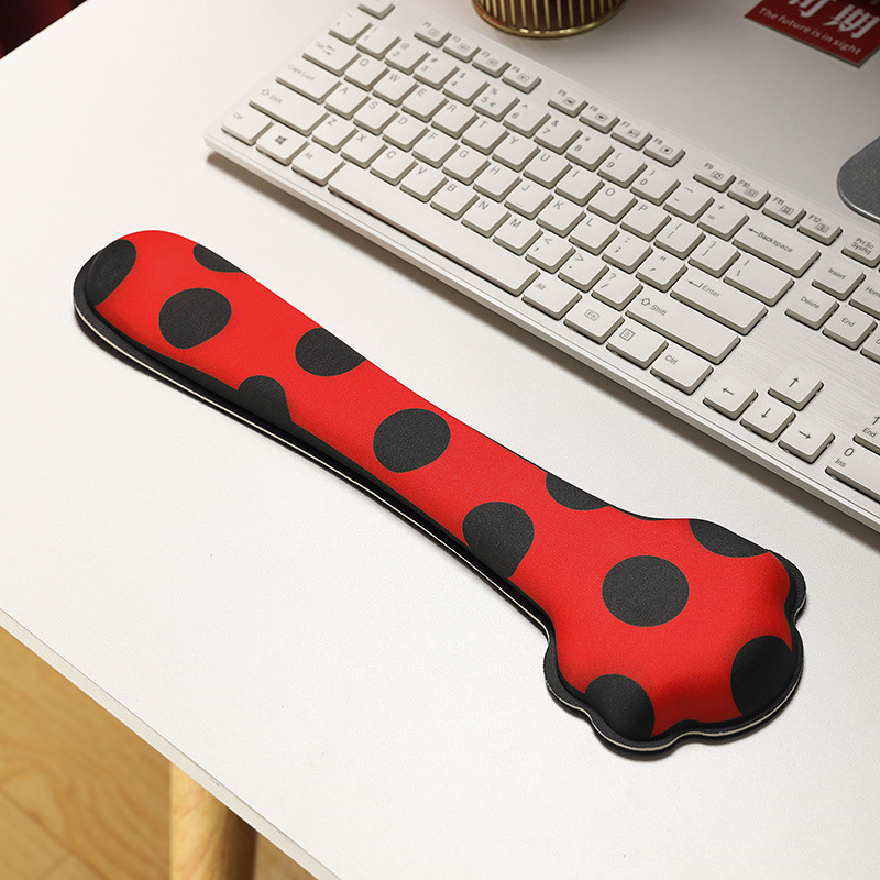 Padă de mouse cu sprijin la încheietură – desen cu fată cu dovleac, mic covoraș din cauciuc, imprimare prin transfer termic, personalizare