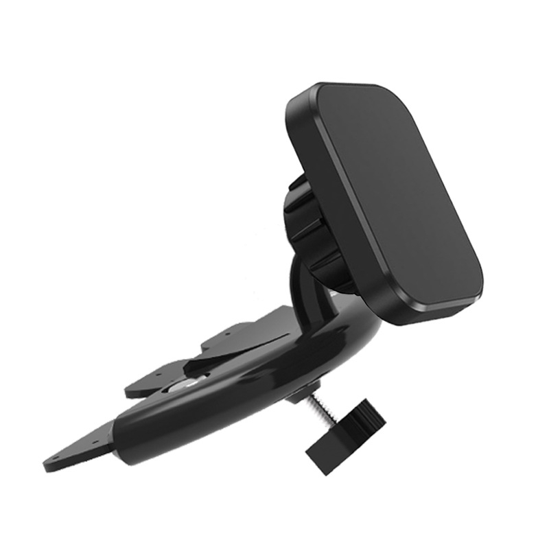 Suport pentru telefon în slotul CD al mașinii, suport magnetic, rotire la 360°, universal, Material: ABS + gel de silice + magnet