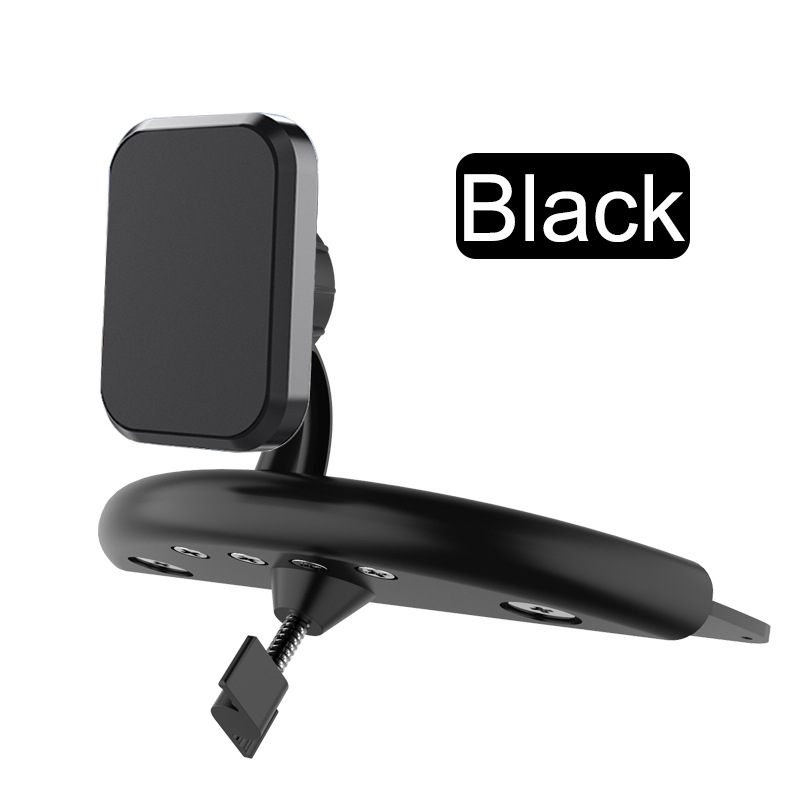 Suport pentru telefon în slotul CD al mașinii, suport magnetic, rotire la 360°, universal, Material: ABS + gel de silice + magnet