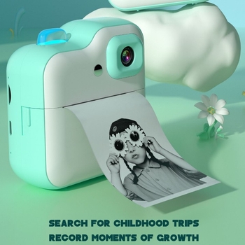 Q6 kiirtrükimise kaamera lastele — kaasaskantav digitaalne kaamera 48 MP sensoriga, 2-tollise HD LCD-ekraaniga, PC ABS korpus, 1200 mAh aku