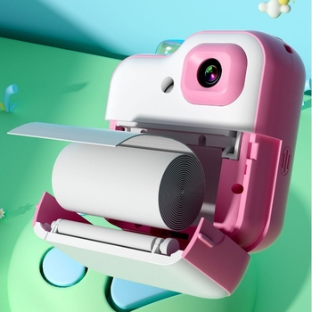 Q6 kiirtrükimise kaamera lastele — kaasaskantav digitaalne kaamera 48 MP sensoriga, 2-tollise HD LCD-ekraaniga, PC ABS korpus, 1200 mAh aku