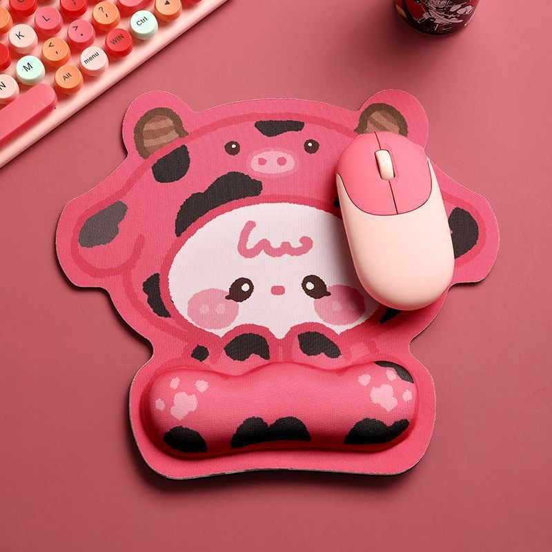 Padă de sprijin pentru încheietura mâinii cu temă Kirby, mică, unidirecțională din cauciuc, imprimare prin transfer termic, imprimare logo posibil, personalizare OEM