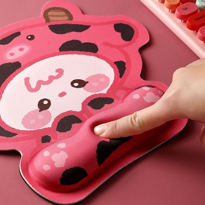 Padă de sprijin pentru încheietura mâinii cu temă Kirby, mică, unidirecțională din cauciuc, imprimare prin transfer termic, imprimare logo posibil, personalizare OEM