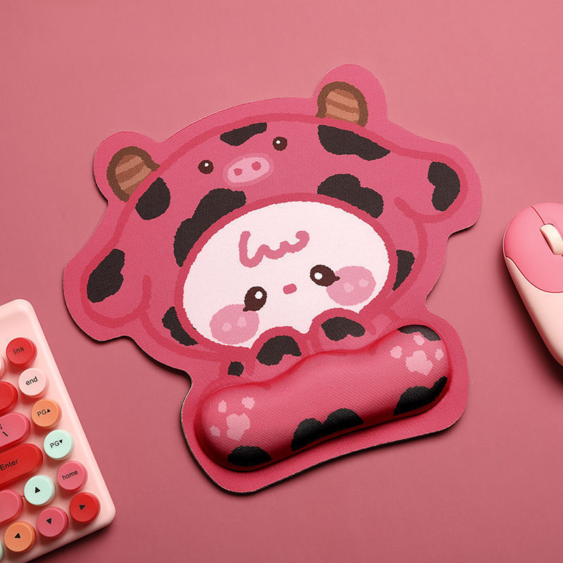 Padă de sprijin pentru încheietura mâinii cu temă Kirby, mică, unidirecțională din cauciuc, imprimare prin transfer termic, imprimare logo posibil, personalizare OEM