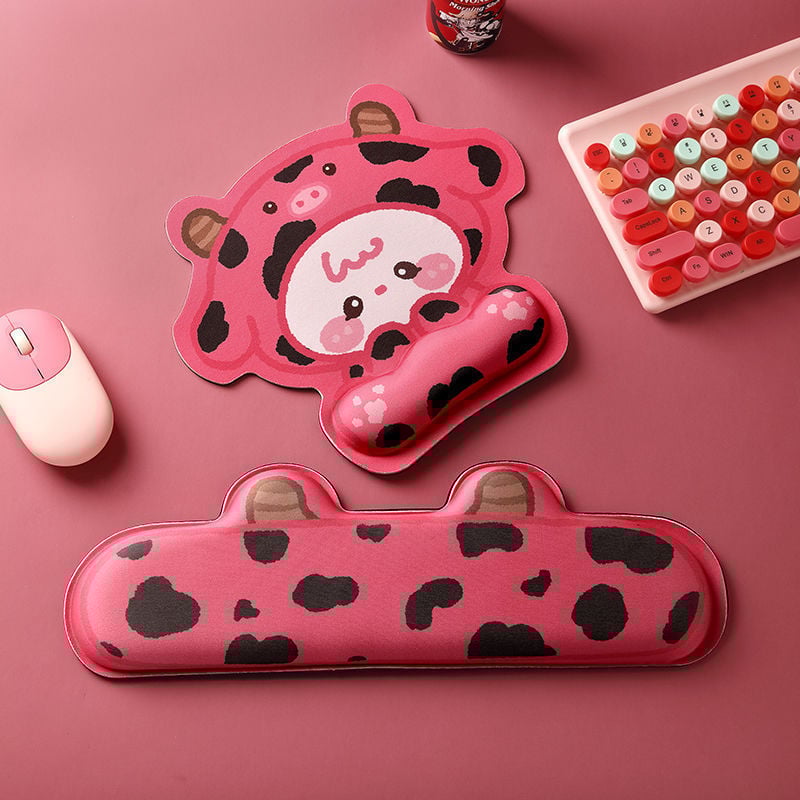 Padă de sprijin pentru încheietura mâinii cu temă Kirby, mică, unidirecțională din cauciuc, imprimare prin transfer termic, imprimare logo posibil, personalizare OEM