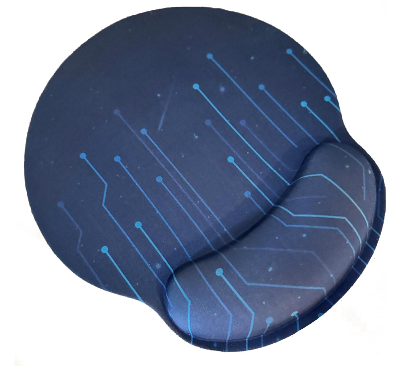 Covoraș de birou cu suport pentru încheietură, din cauciuc și țesătură, transfer termic, OEM/personalizabil