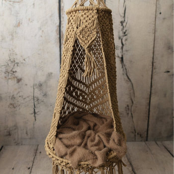 Νεογέννητος χαμάκ για φωτογράφηση, δαντελένιος κρεμαστός χαμάκ, μικρό στούντιο προπ, υλικά: βαμβάκι και μέταλλο, 1 kg