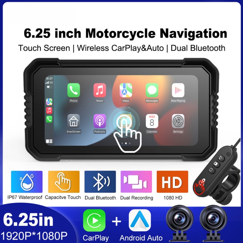 ZC15 mootorratta dash cam, 5MP, 170° vaatenurk, toetab SD-kaarti kuni 128GB
