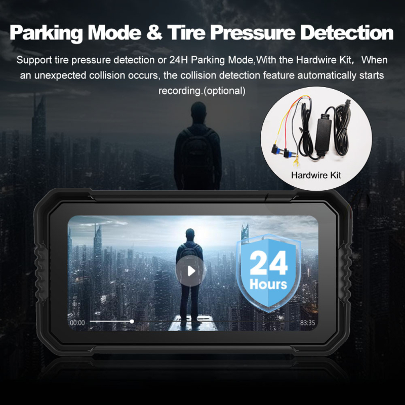 ZC15 mootorratta dash cam, 5MP, 170° vaatenurk, toetab SD-kaarti kuni 128GB