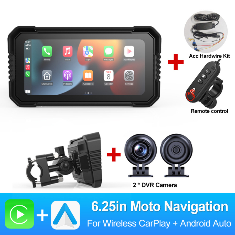 ZC15 mootorratta dash cam, 5MP, 170° vaatenurk, toetab SD-kaarti kuni 128GB