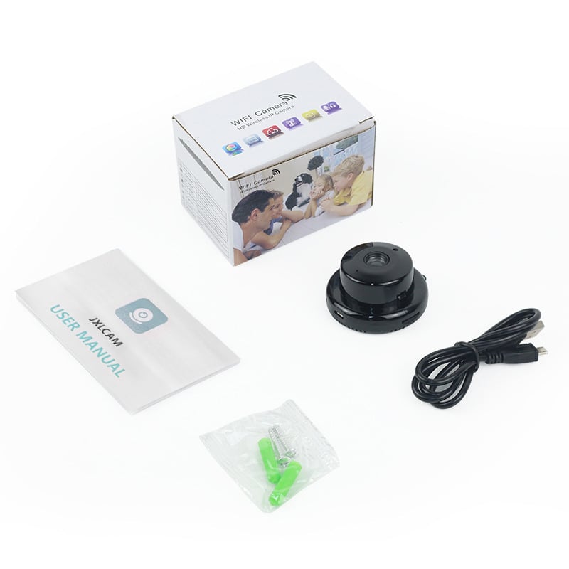 V380 HD Cameră de Supraveghere Wireless WiFi — model V380, 1080P, stocare TF, corp din plastic