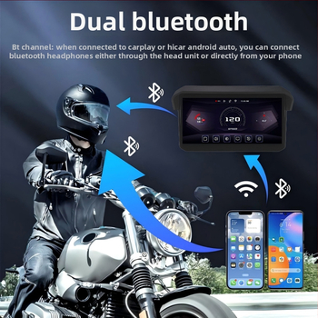 Mt12 mootorratta sõiduregistrija, 140° vaateväli, 3 MP sensor, TF-kaardi salvestus kuni 256 GB, 12V toide